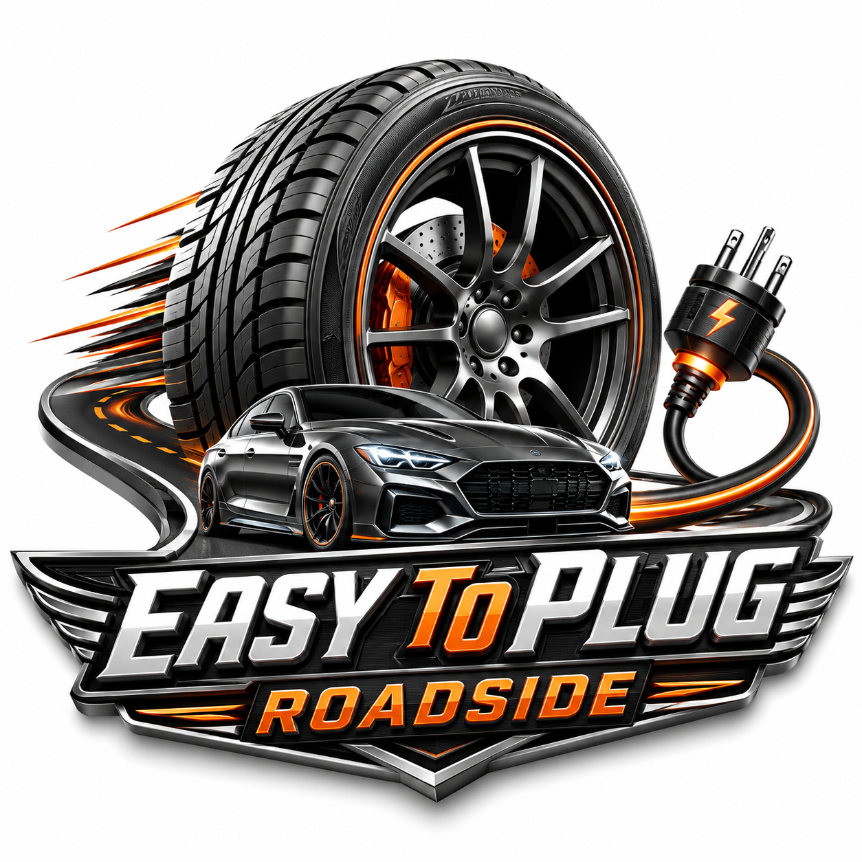 Easy To Plug Roadside Assistance badge logo